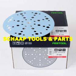 Schuurschijven 150 mm GRANAT P150 D150 - 48 afzuigopeningen per 100 verpakt | 575165